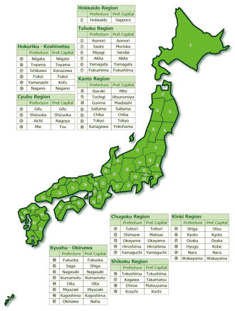 Map of Japan