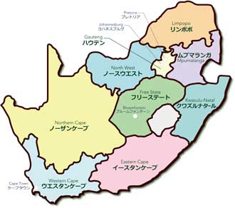 Map of South Africa